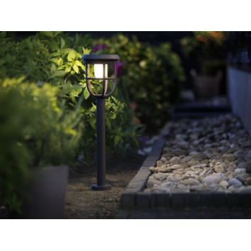 Philips solar sokkellamp Linkable Radii zwart