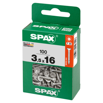 Spax schroef T-Star Plus geel 3,5x16 mm 100 stuks