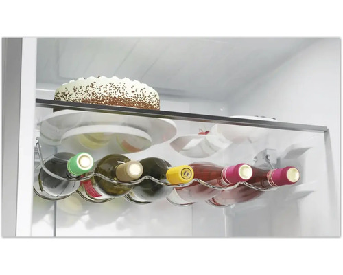HAIER HTW5620CNMP koel-vriescombinatie, afmetingen (B x H x D): 59,5 x 205 x 66,7 cm, koelgedeelte: 289 l, vriesgedeelte: 125 l, zwart