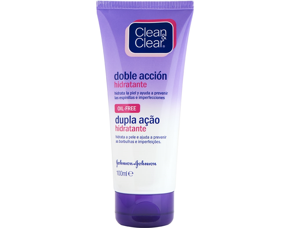 GEL CLEAN & CLEAR LIMPEZA HIDRATANTE DUPLA AÇÃO 100ML