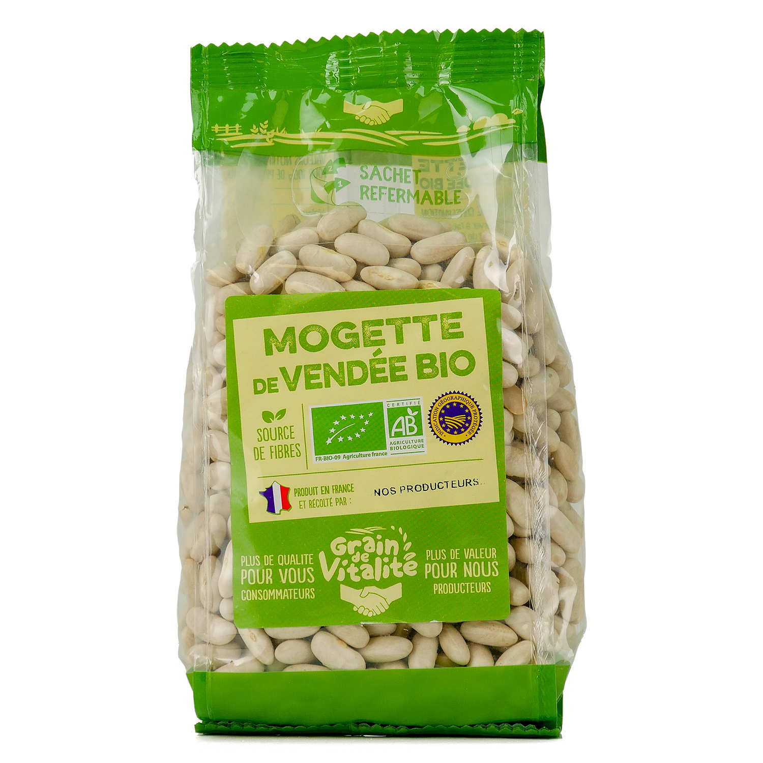 Mogettes de Vendée IGP - Haricot blanc sec bio
