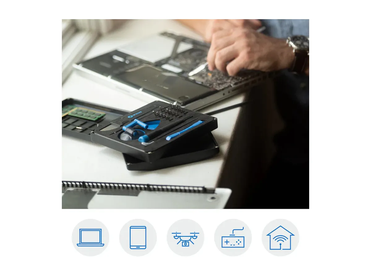 (28-tlg. Set) Essentials Electronics Toolkit Universal Werkzeug Set Handy / Laptop Reparatur Öffnungswerkzeug (IF145348-5)