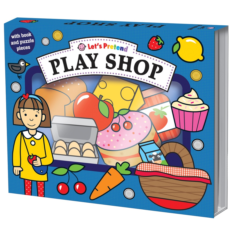 Lasst uns Kaufladen spielen mit Buch und Puzzleteilen von Roger Priddy