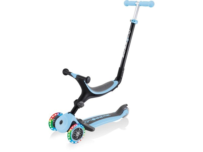 GLOBBER Scooter GO UP Foldable Plus Lights, Pastel Blau Scooter
