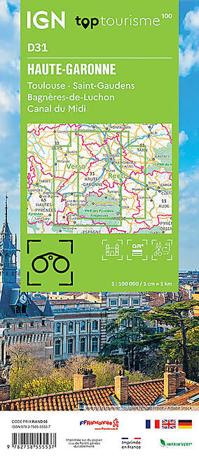 IGN - HAUTE-GARONNE D31 TOP TOURISME 100 IGN