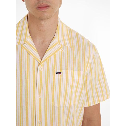 Tommy Jeans Stripe Skjorte, Warm Yellow, XL