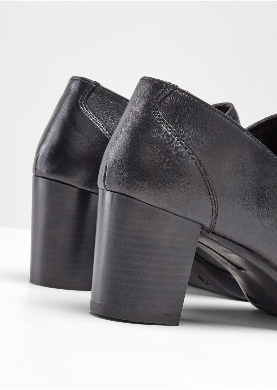 Escarpins emboîtants en cuir
