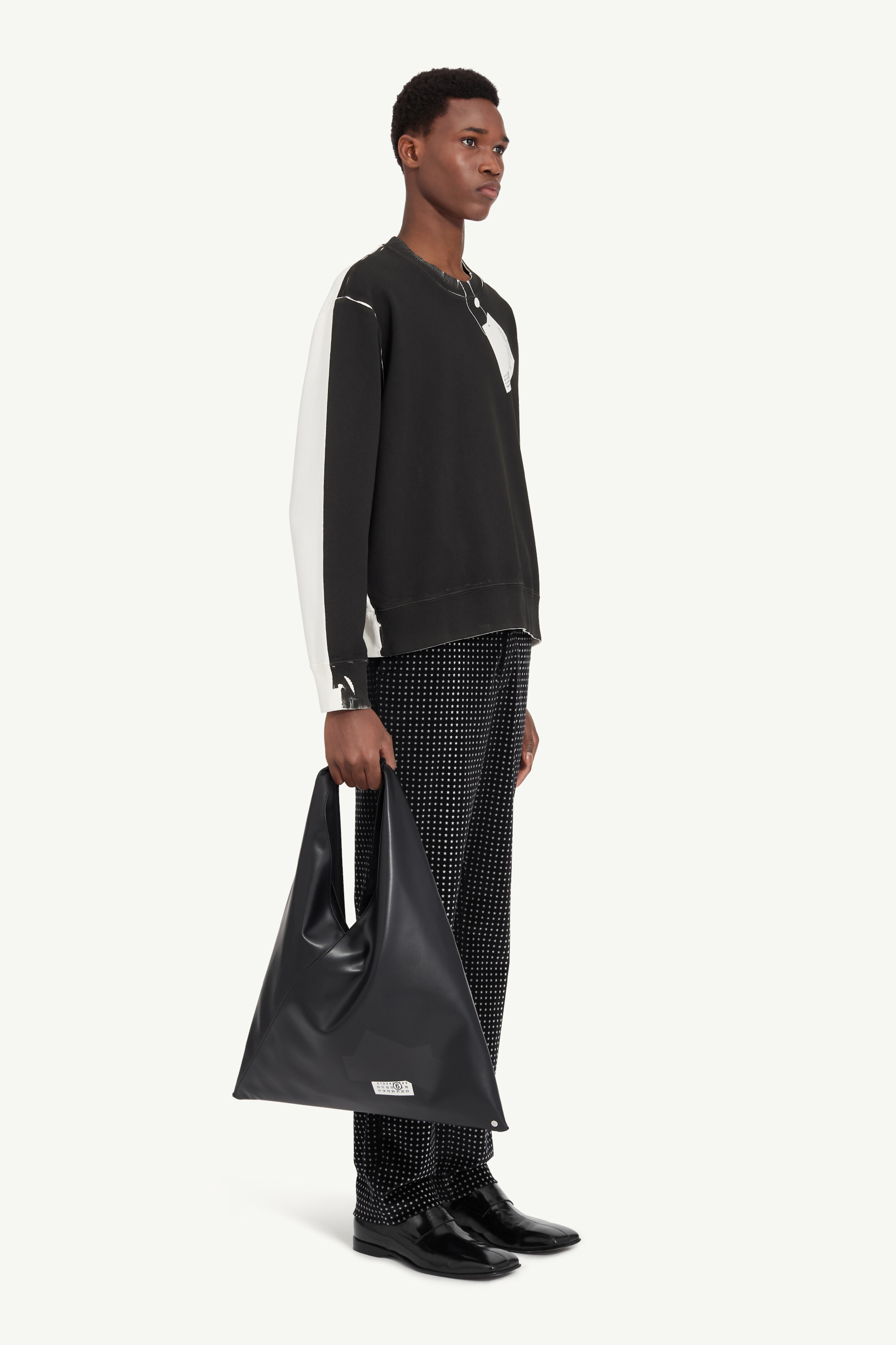 Sweat-shirt Trompe l'oeil en coton pour homme | MM6