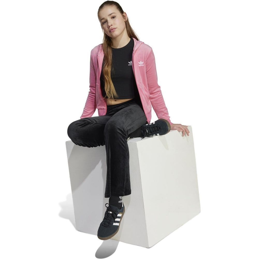 Køb adidas Originals Black/White Velour Bukser