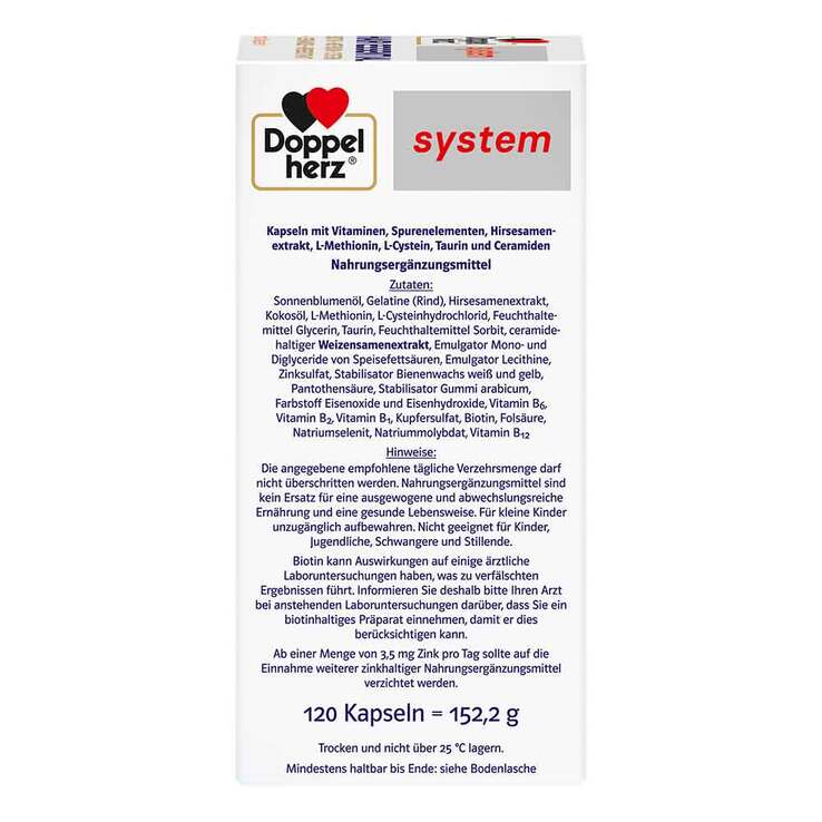 Doppelherz Hair Essential system Kapseln, 120 St
