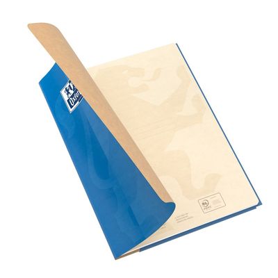 Oxford EasyBook Kraft - Cahier 24 x 32 cm - 96 pages - grands carreaux (Seyes) - disponible dans différentes couleurs