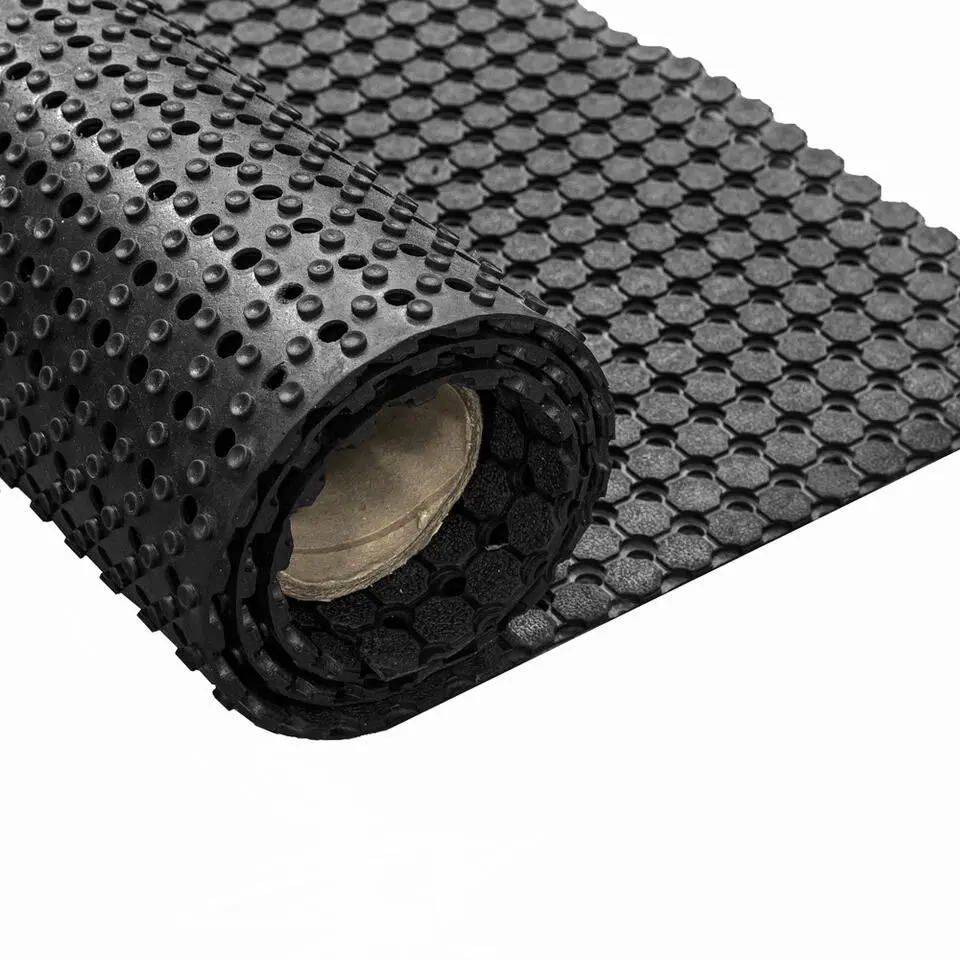 Rubber ringmat op rol - Dikte 10 mm - Breedte 200 cm