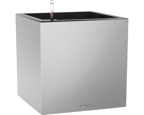 Lechuza Canto Premium plantenbak 40 x 40 x 40,5 cm zilver