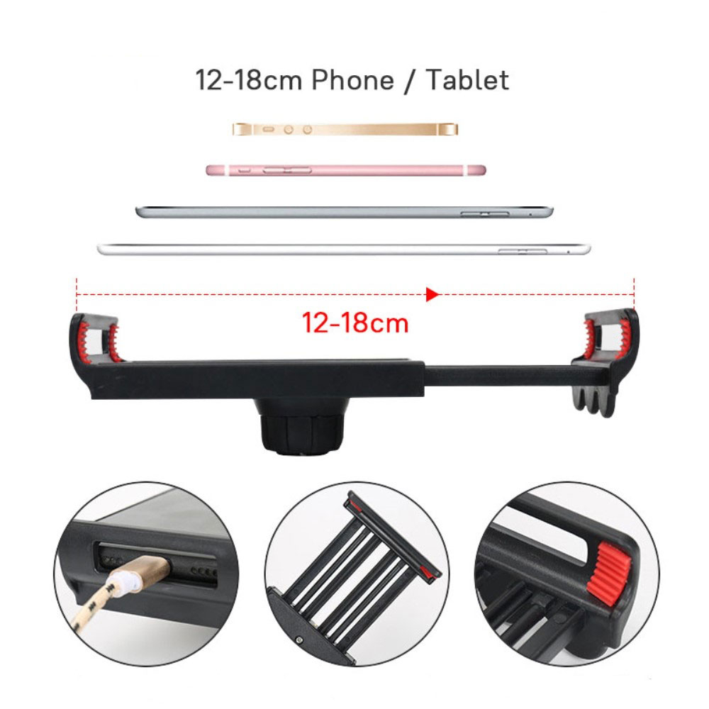 360° Grad Langarm Tisch Ständer Alu Desktop Halterung für Smartphones / Tablets mit Tischhalterung (3.5