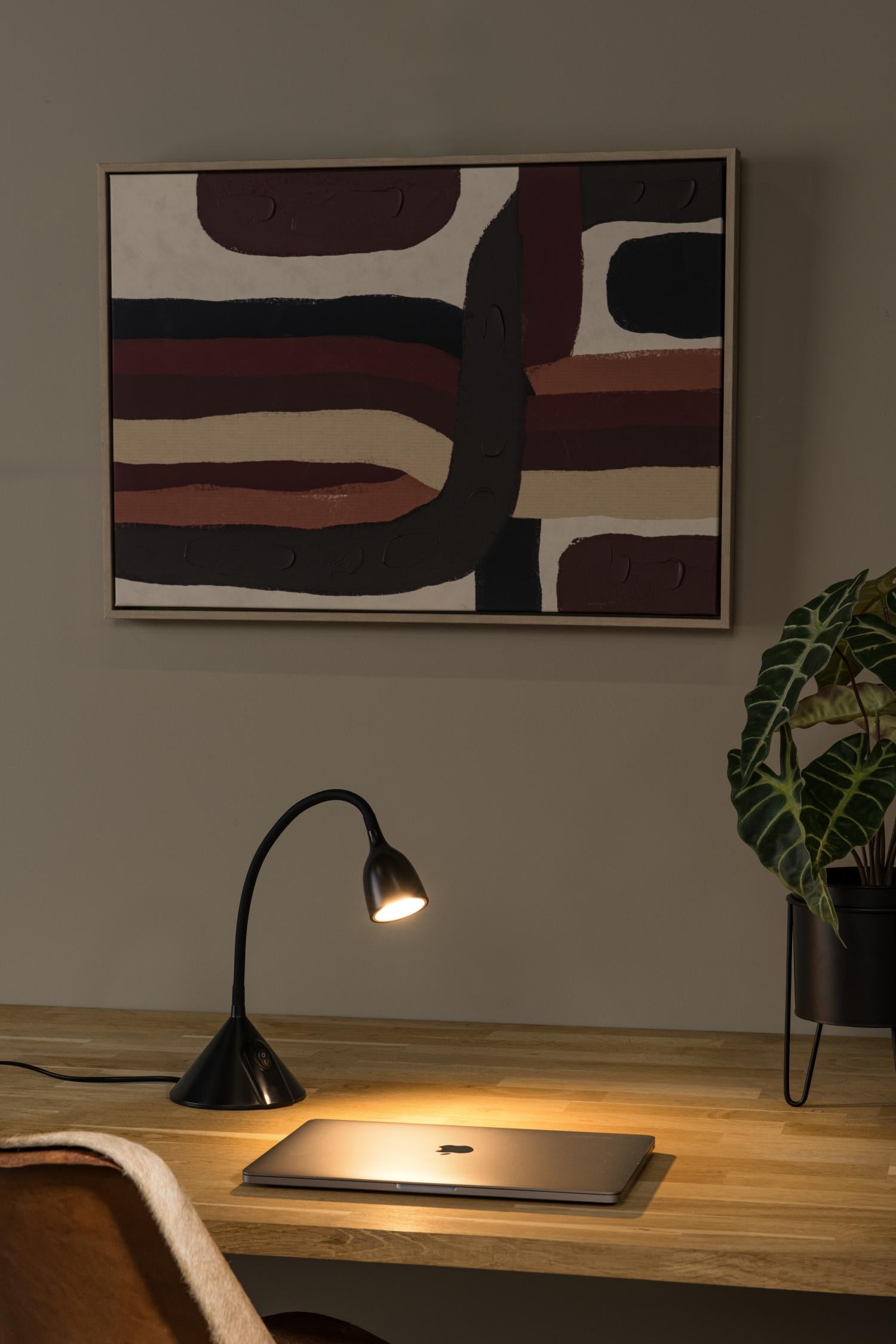 Lucide MILO Bureaulamp - Zwart