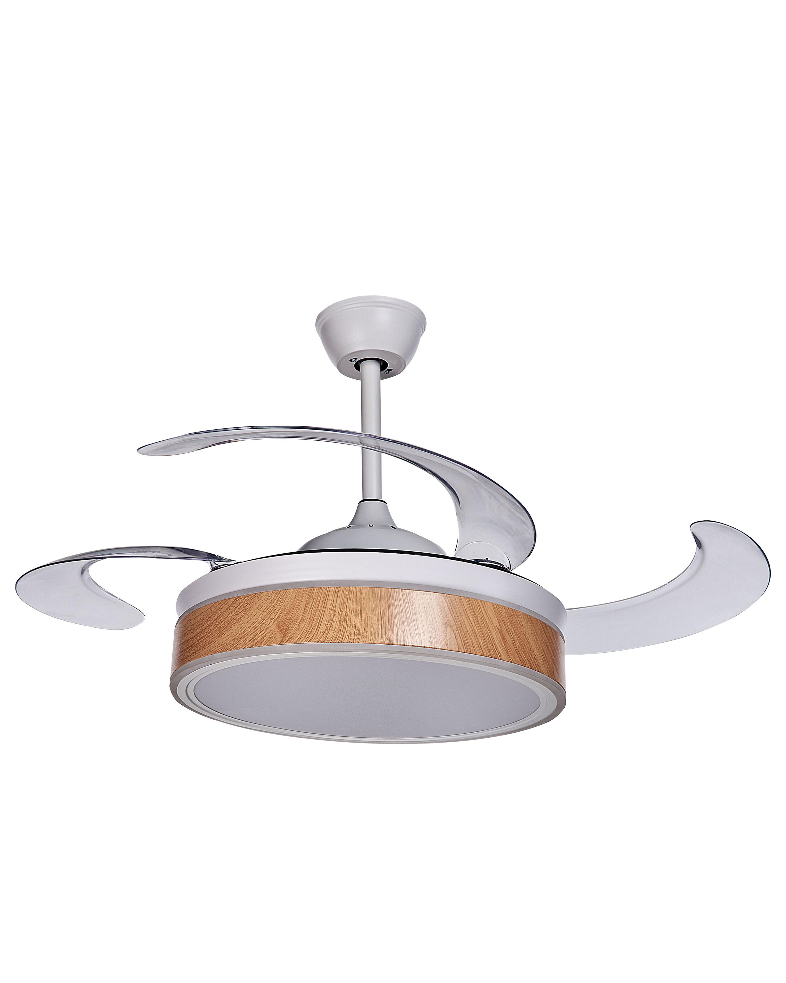 Plafondventilator met verlichting FREMONT met afstandsbediening LED Wit