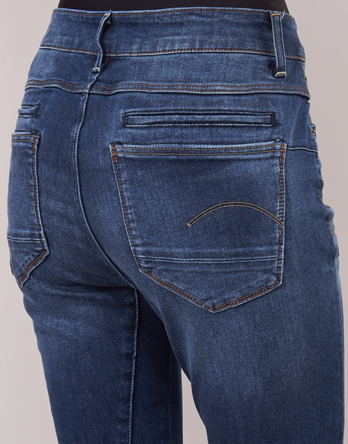 G-Star Raw - D-STAQ MID BOY SLIM - Bleu Faded Medium Aged