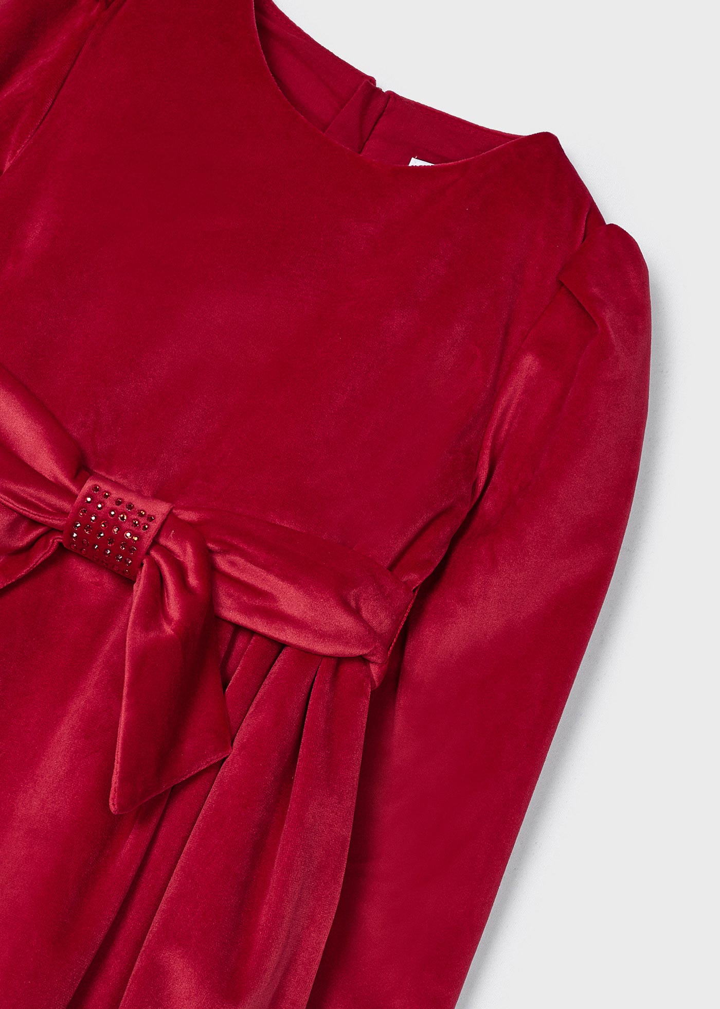 Vestido de veludo para meninas