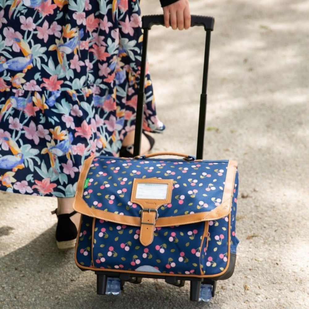 Cartable trolley Alexa bleu