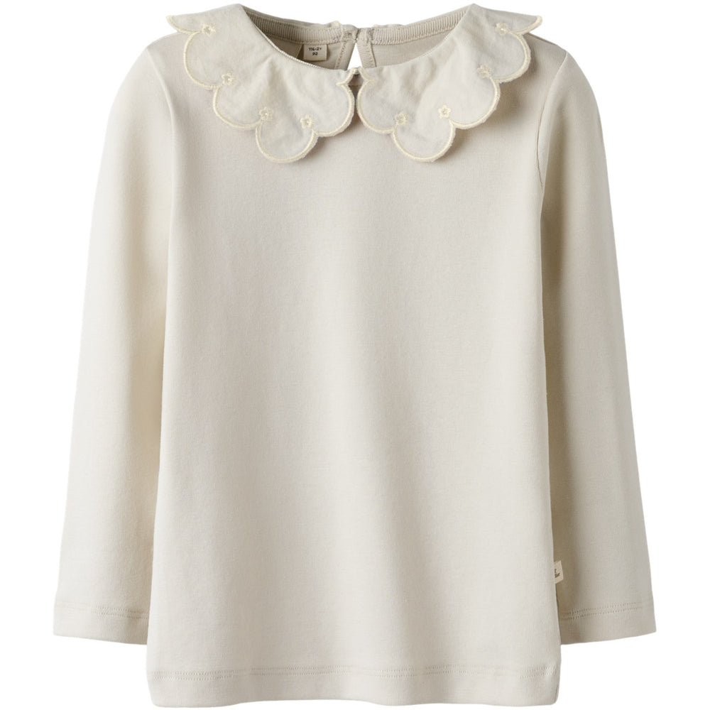 Køb Lil'Atelier Turtledove Nmffundo Ls Slim Top Lil