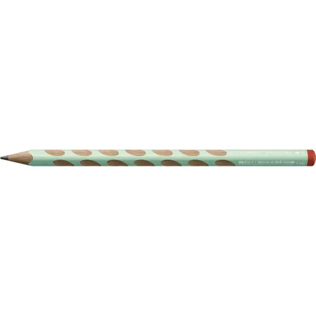 Ergonomischer Dreikant-Bleistift für Rechtshänder - STABILO EASYgraph in pastellgrün - 12er Pack - Härtegrad HB