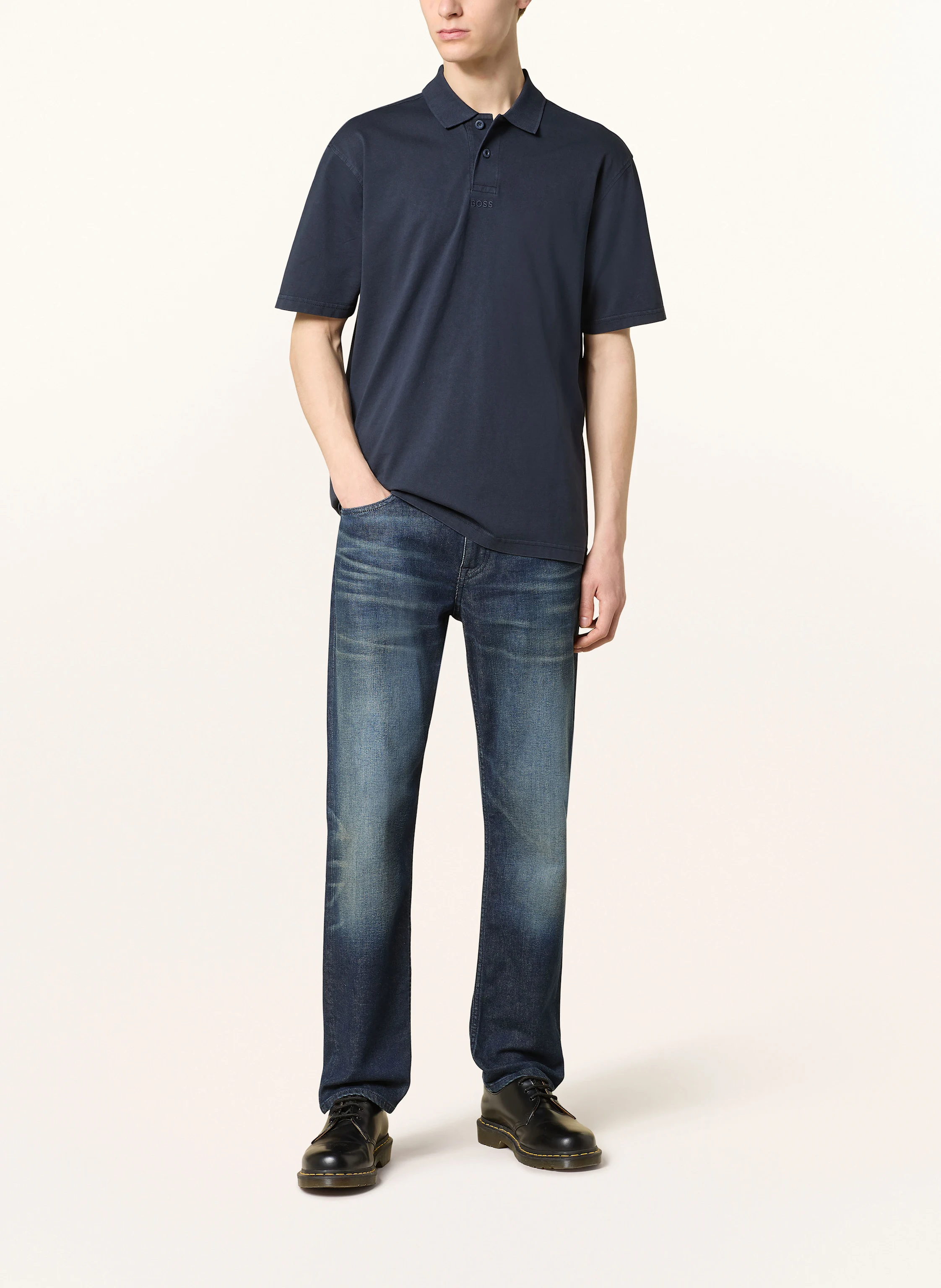 BOSS Piqué-Poloshirt PE_DYE