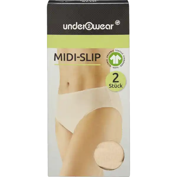 Midi Slip Nude Gr. M 2 Stück
