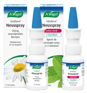 A.Vogel Cinuforce Neusspray Extra Sterk   Neusspray Droog Neusslijmvlies & Korstjes Combiverpakking 2ST