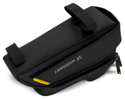 Sacoche de cadre de vélo Wozinsky avec étui pour téléphone 1L noir