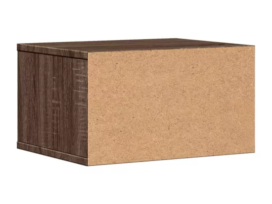 Support d'imprimante chêne marron 40x32x22,5 cm bois ingénierie