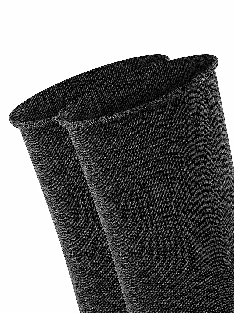 FALKE Happy  Socken 2er Pkg black schwarz