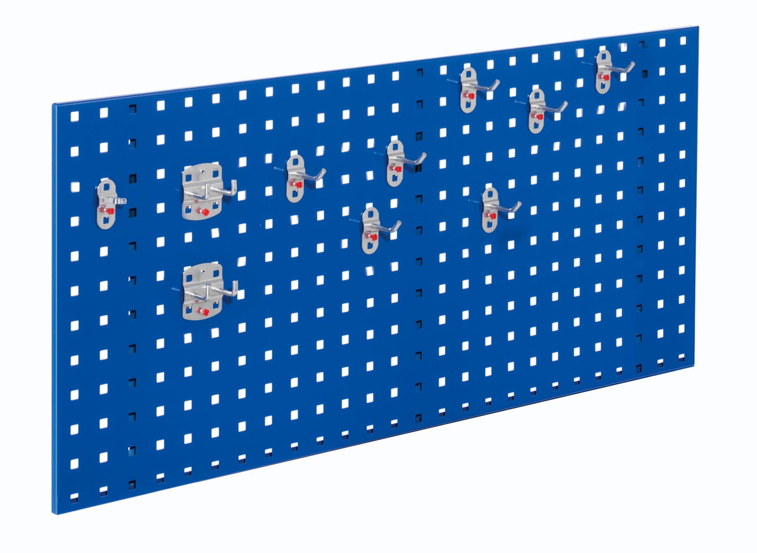 Kappes® RasterPlan Starterset #5 1x Geperforeerde plaat 1000x450mm 1x Gereedschapshouders assortiment 10-delig Gentiaanblauw RAL 5010