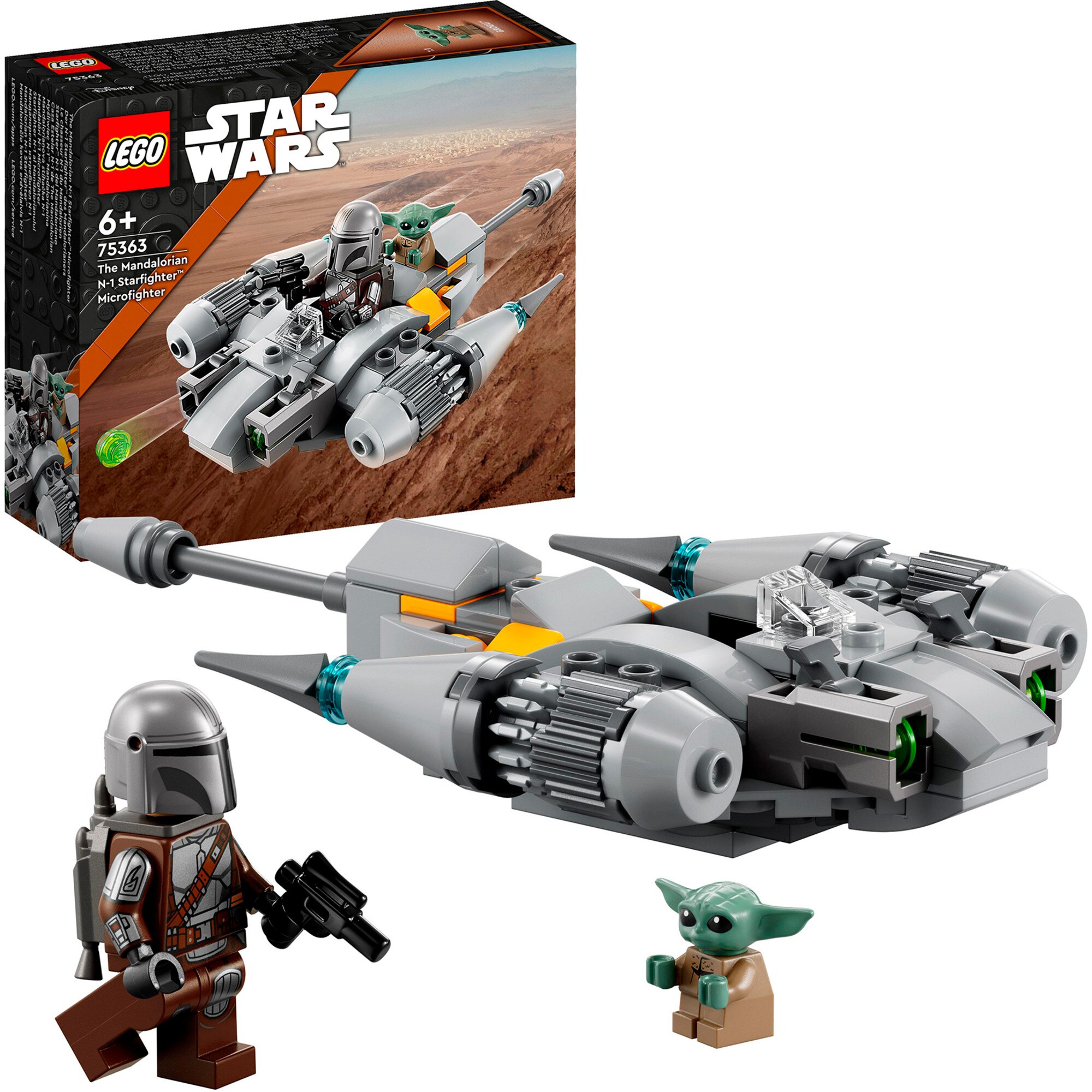 LEGO Konstruktionsspielzeug Star Wars N-1 Starfighter des Mandalorianers - Microfighter