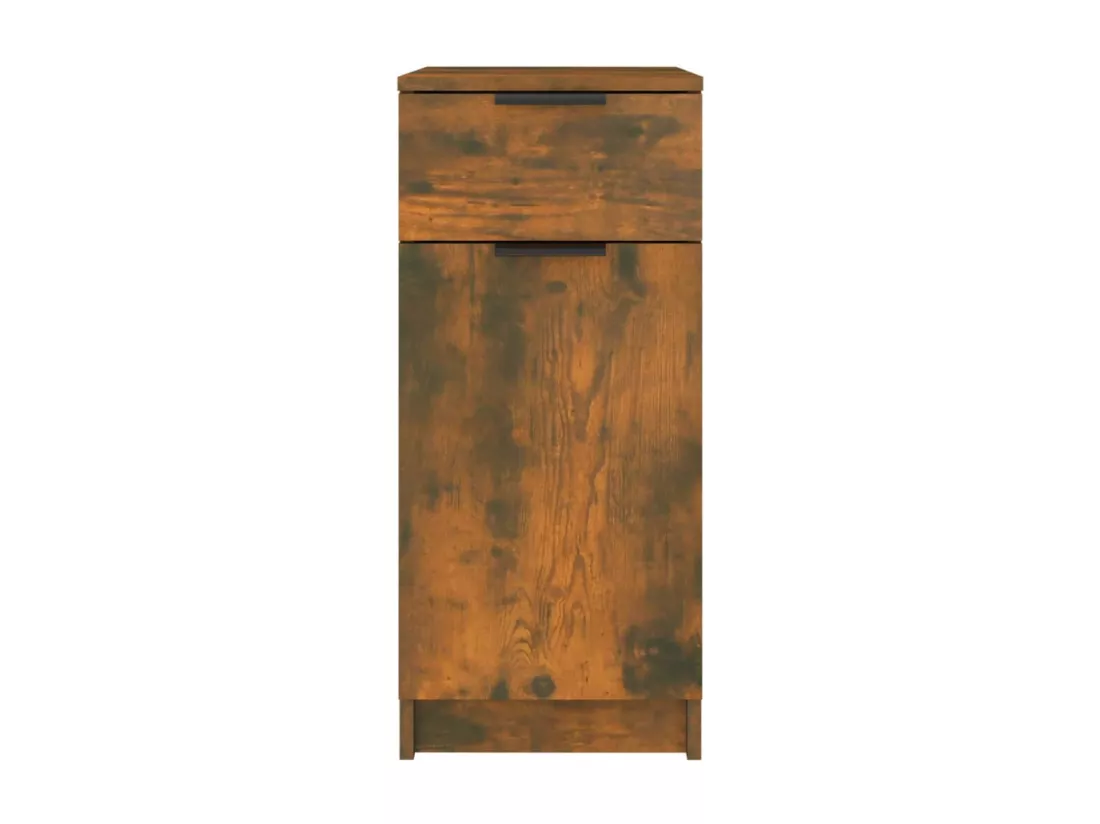 Armoire de bureau Chêne fumé 33,5x50x75 cm Bois d'ingénierie