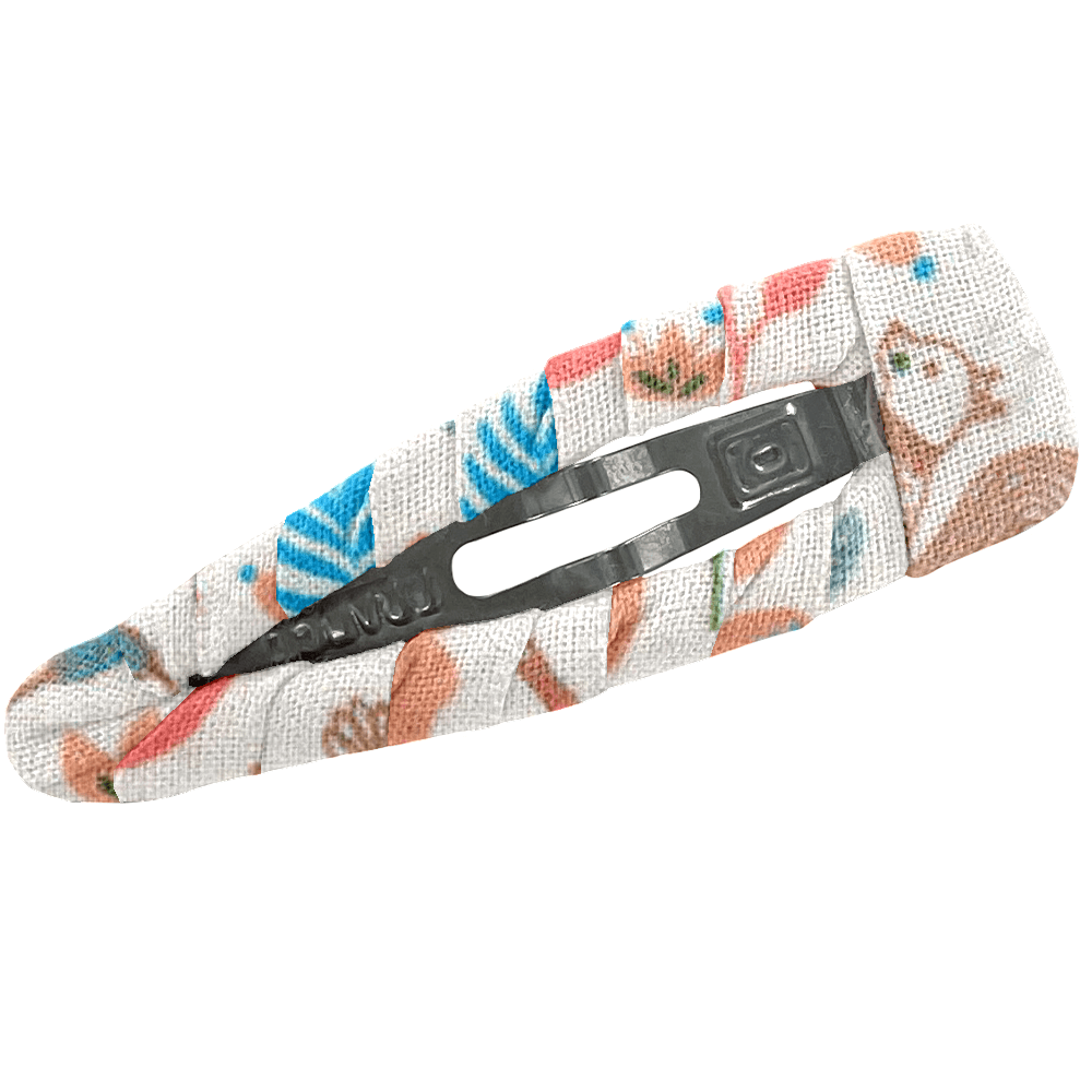 Barrette Clic-Clac Tissu Douceur Des Bois