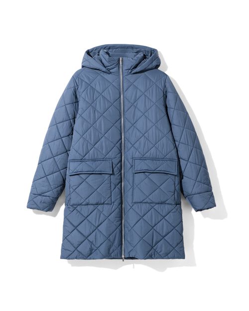 manteau surpiqué Elke pour femmes bleu