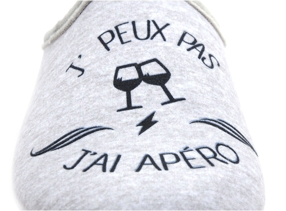 La maison de l espadrille chaussons homme 109 6 gris