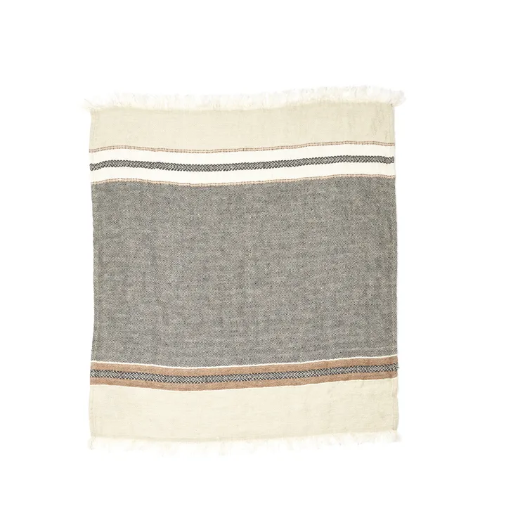 Libeco Drap de plage Belgian | Gris foncé