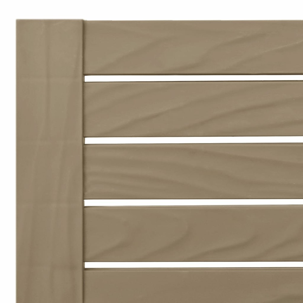 Transat chaise longue bain de soleil lit de jardin terrasse meuble d'extérieur double marron clair 155 x 138 x 83 cm polyprop