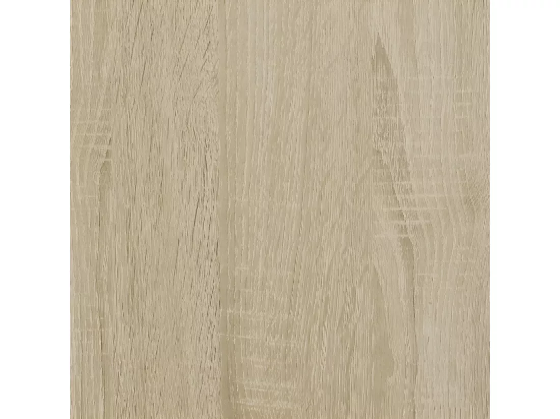 Bibliothèque chêne sonoma 79x30x180 cm bois ingénierie et métal