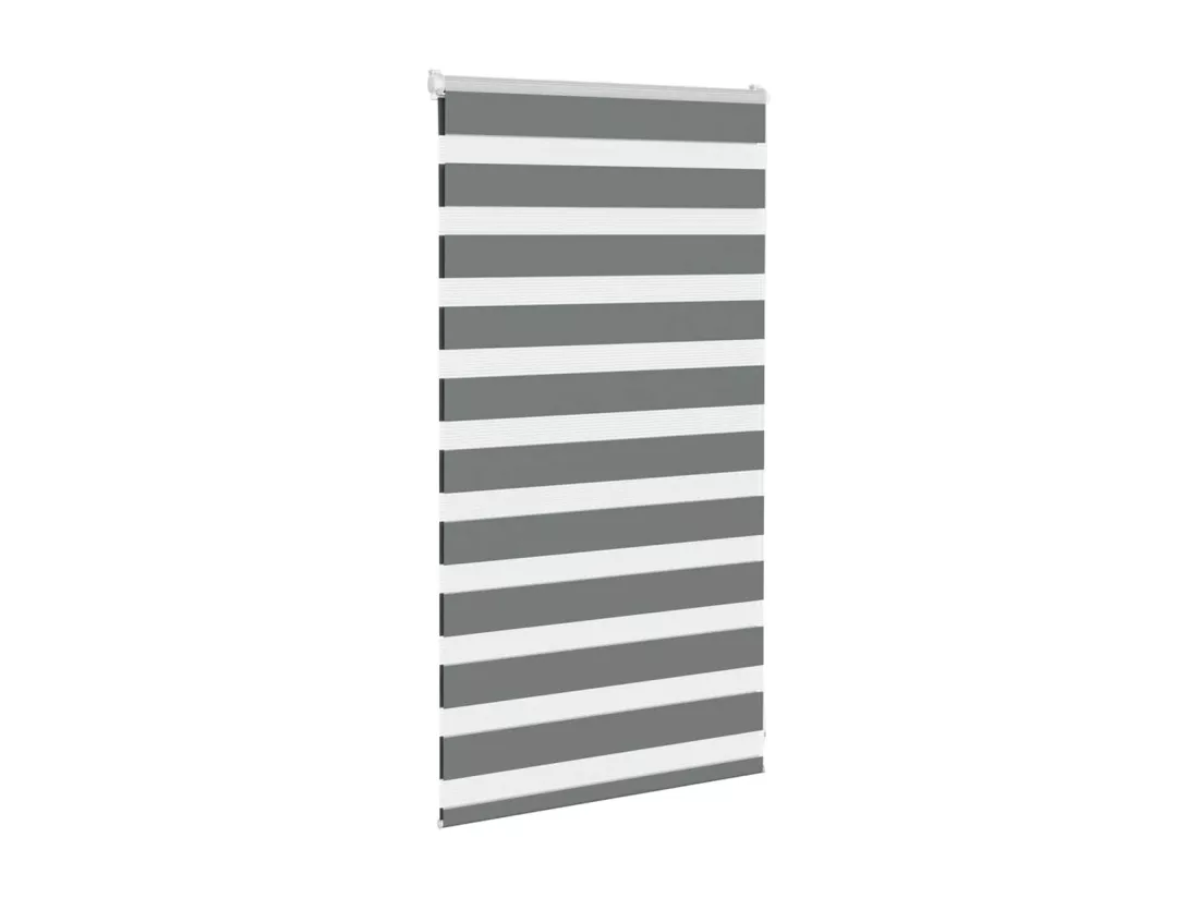Store zèbre gris foncé largeur du tissu 85,9 cm polyester