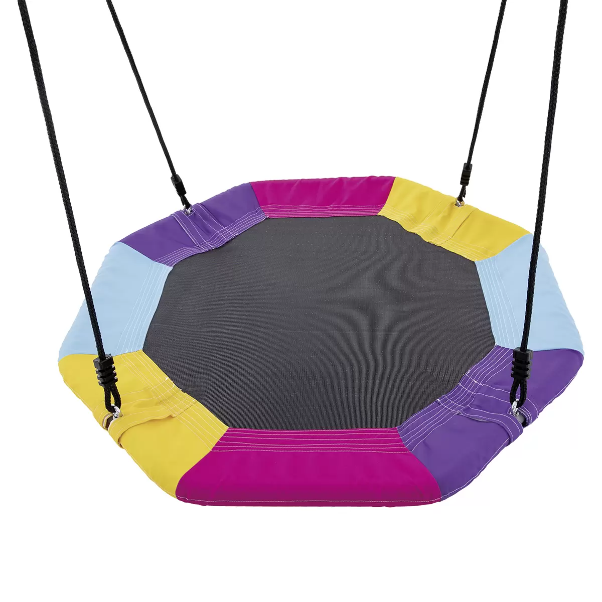 Schaukel mit Sitz und Schaukelnest Grau