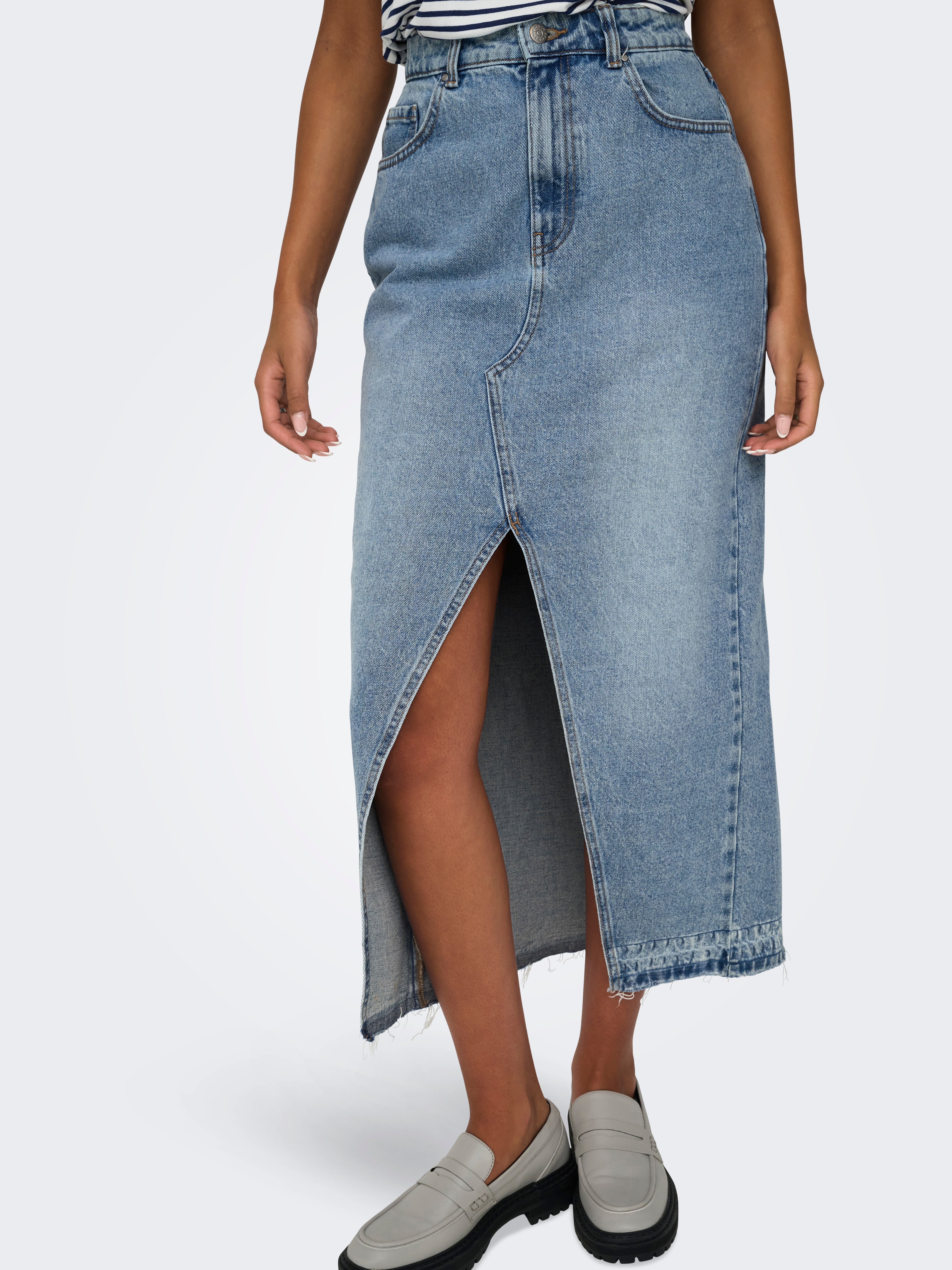 ONLALINA Jeansrock Medium Blue Denim