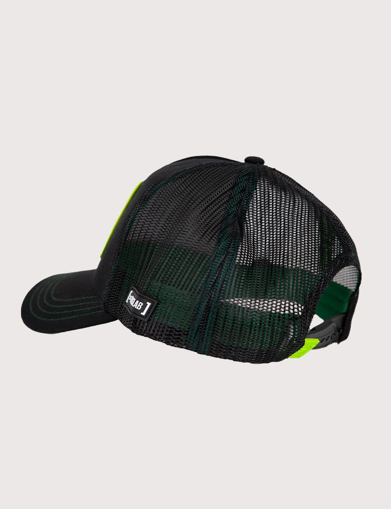 CAPSLAB CASQUETTE TRUCKER LOGO MOJITO NOIR