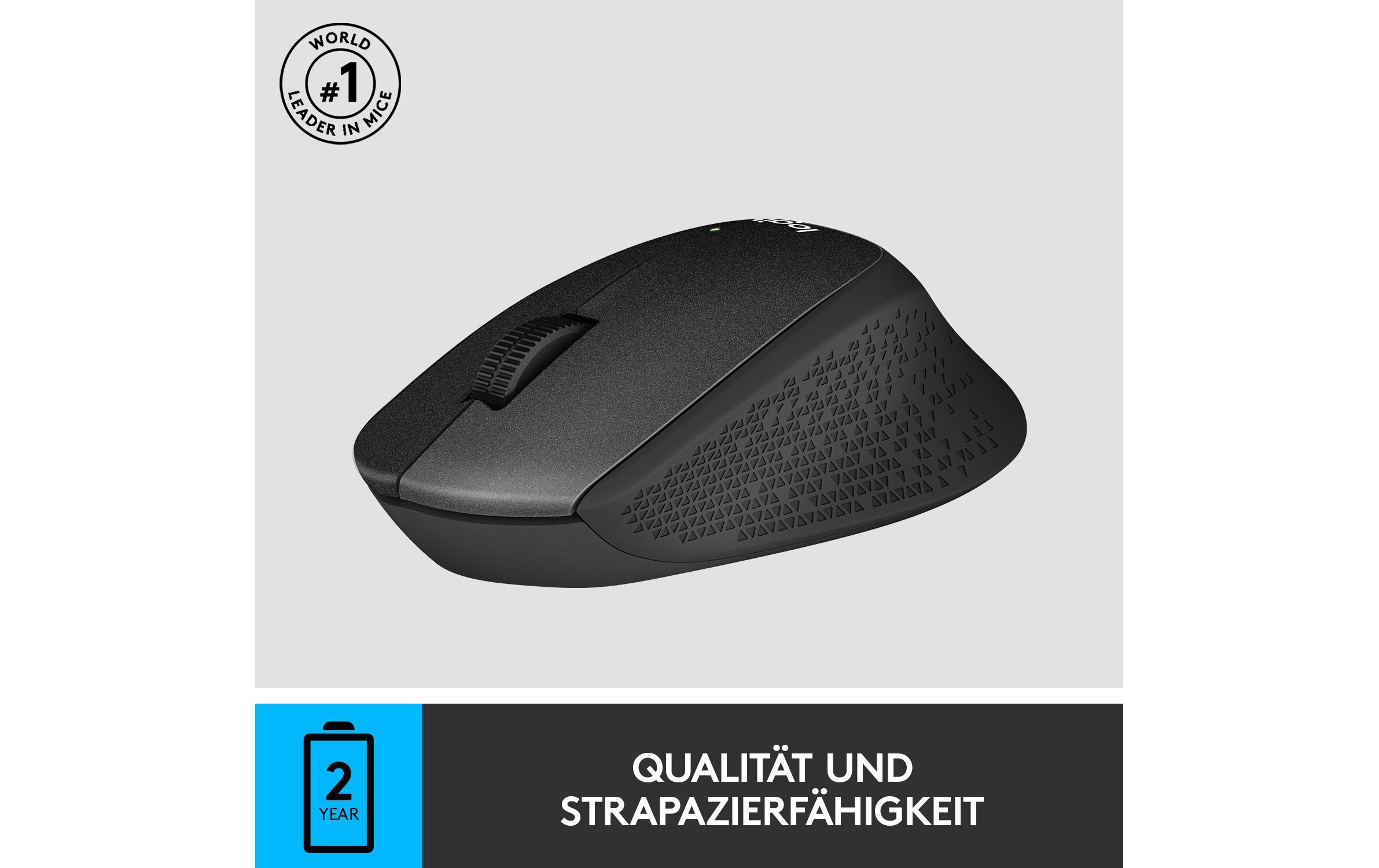 Maus B330 Silent Plus BusinessGeräuscharme USB-Funkmaus, schwarz