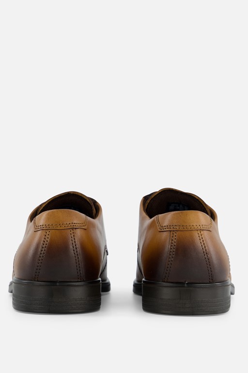 Ecco Melbourne veterschoenen cognac Leer