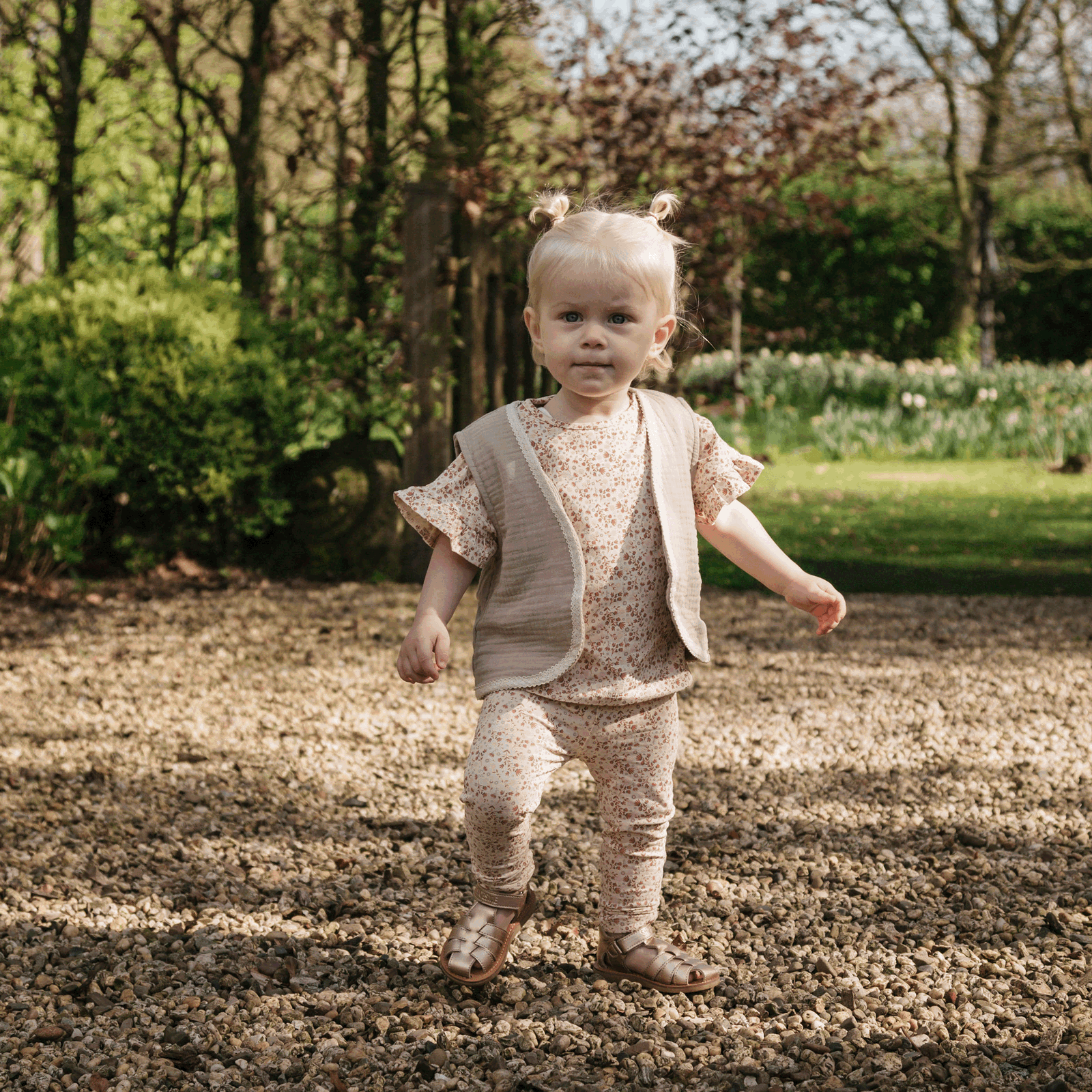 Shoesme rosé-gouden sandaal Microleer | Meisjes schoenen