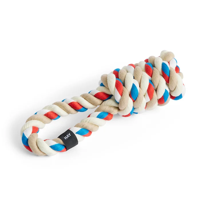 HAY - Dogs Rope Spielzeug, rot / türkis / off-white