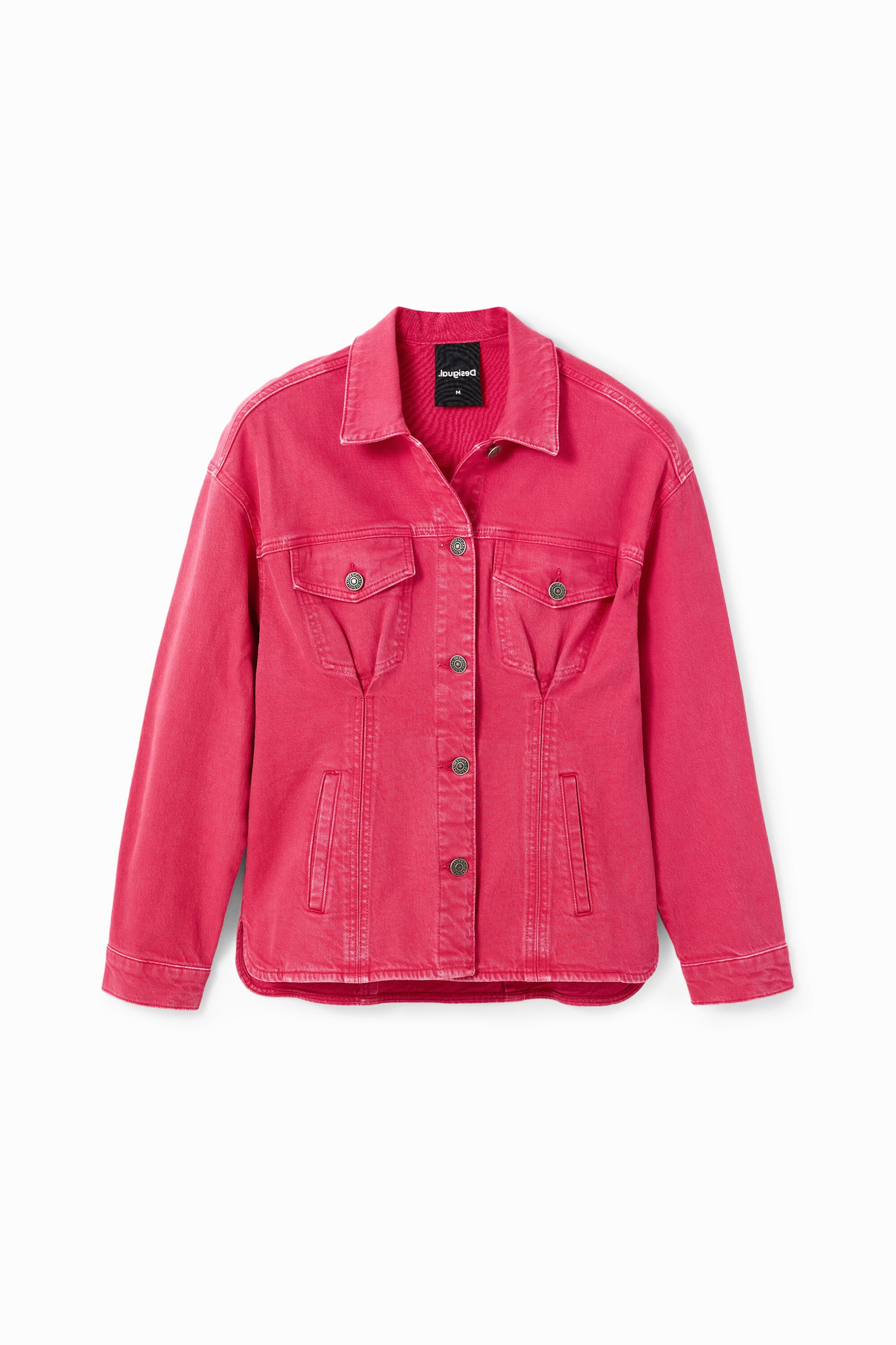 Veste trucker jean pinces