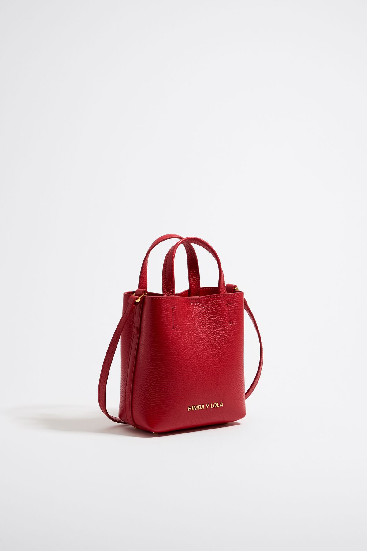 Bolsa mini de couro Chihuahua vermelha